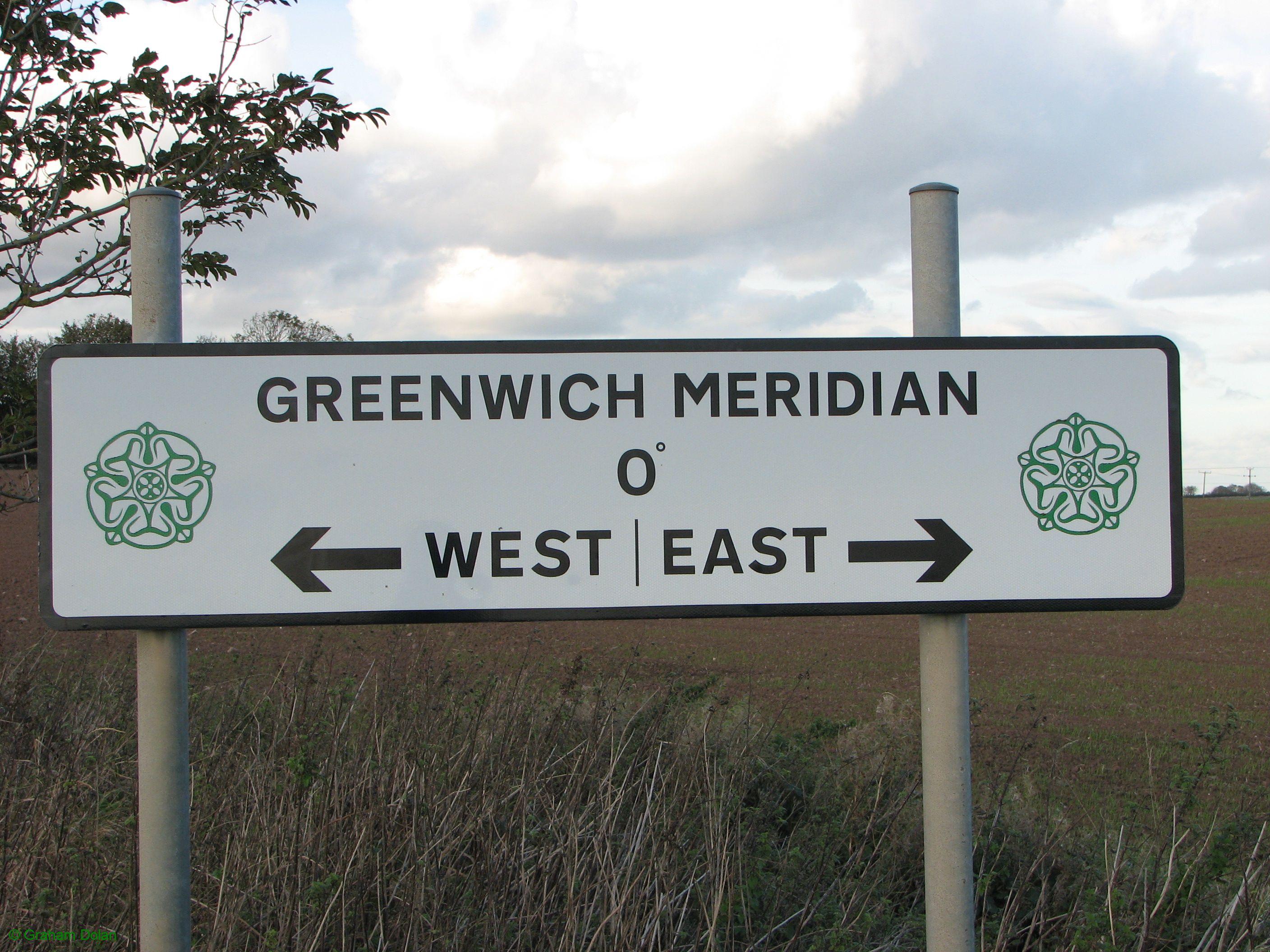 Greenwich Meridian Marker; England; East Yorkshire; Patrington